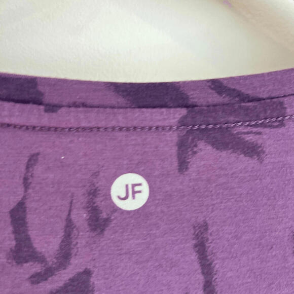 Joe Fresh Active Women’s XL Purple Floral Print Long Sleeve T Top Athleisure - Picture 6 of 9